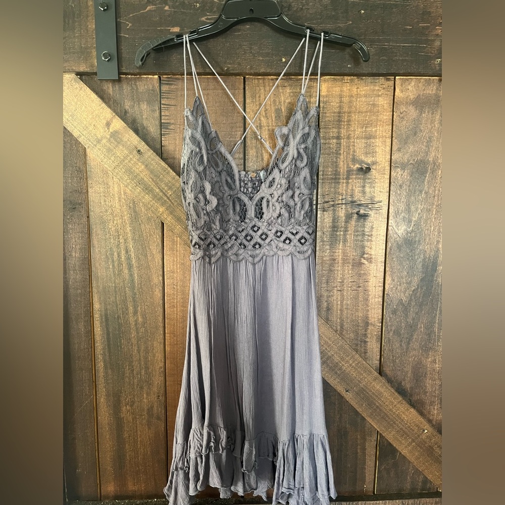 Free People lace top dress, size M